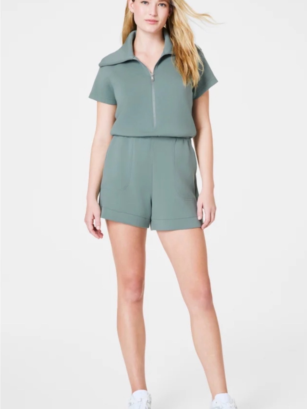 Spanx Air Essentials Half Zip Romper